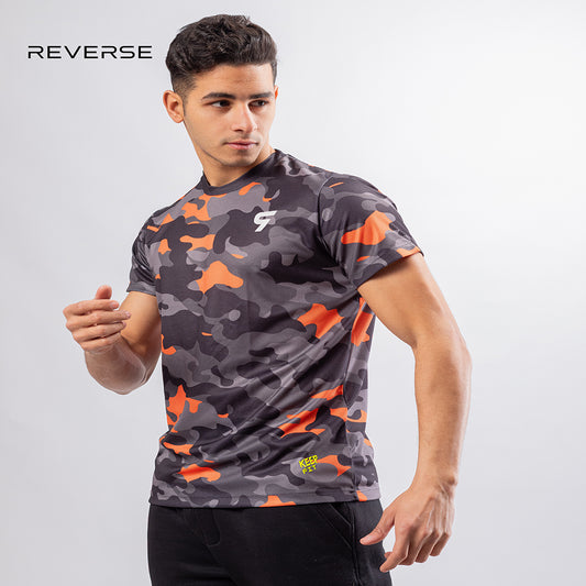 T-shirt Army Orange