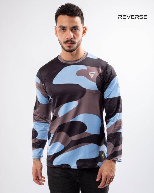 Blue Army Long Sleeves Tee