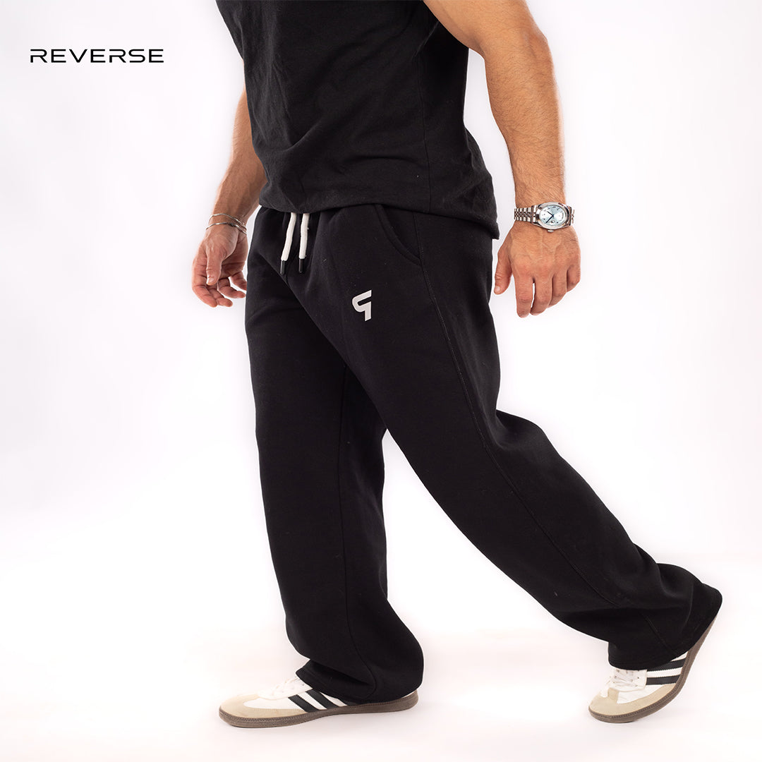 Wide Leg sweatpants Black