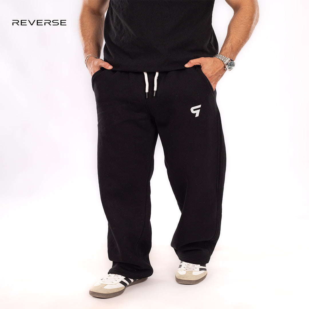 Wide Leg sweatpants Black
