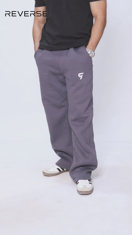 Wide Leg Sweatpants Gray